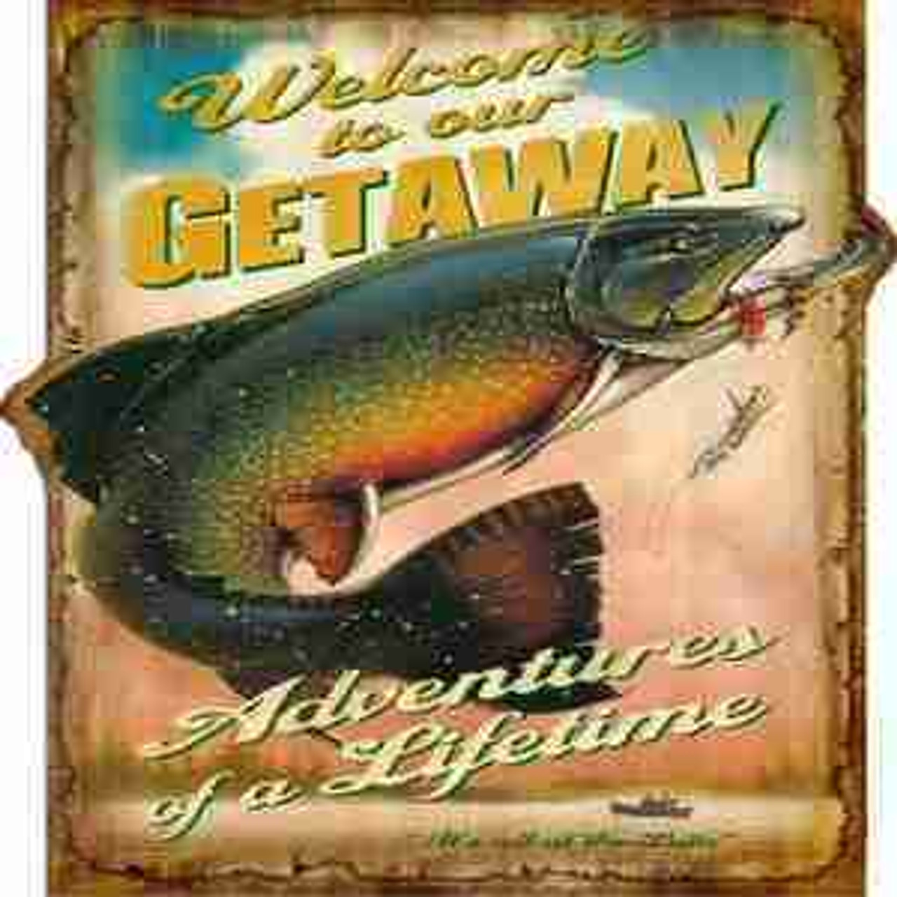 Fishing Metal Signs Fishing Metal Signs